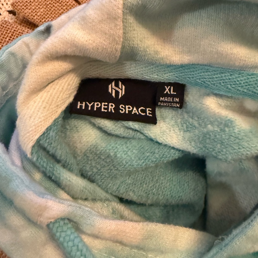 NASA Blue Tie-Dye Hoodie for Men - Picture 3 of 3